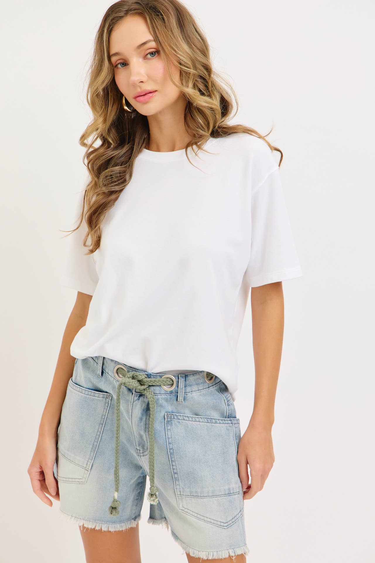BARREL JEAN SHORTS