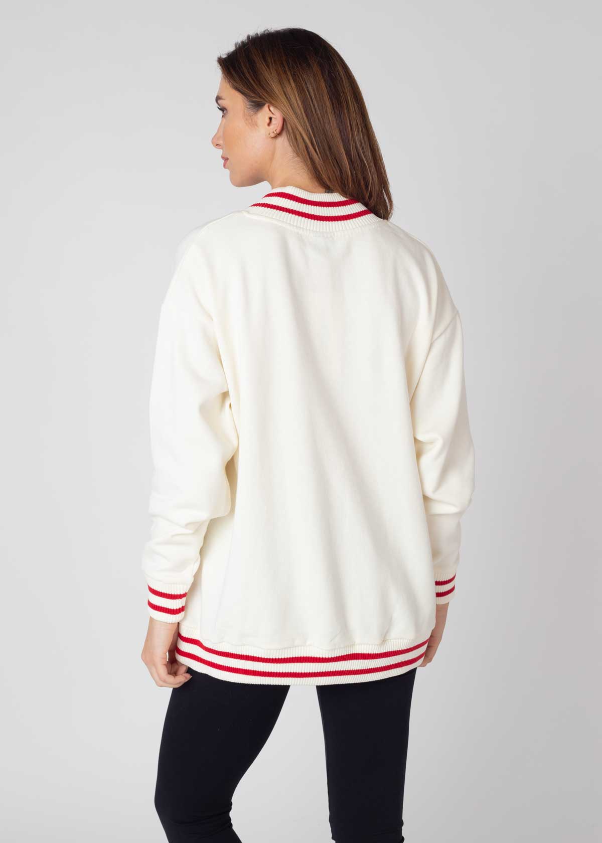 Letterman V-Neck Pullover