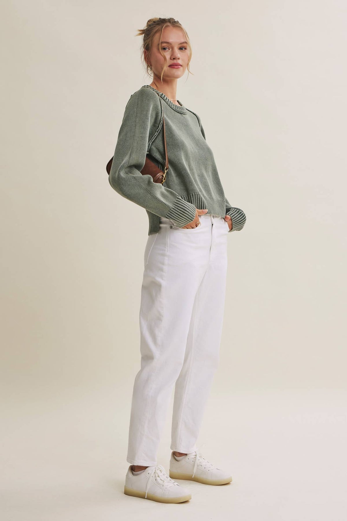 Fireside Weekend Vintage Mineral-washed Cotton Sweater