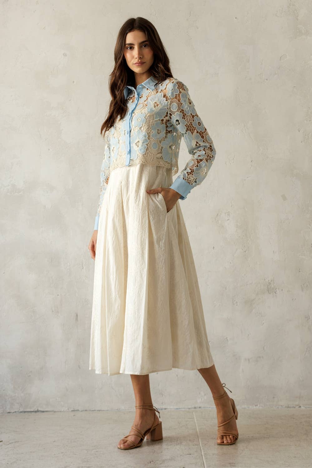 Vintage Floral Lace Blouse/Shacket