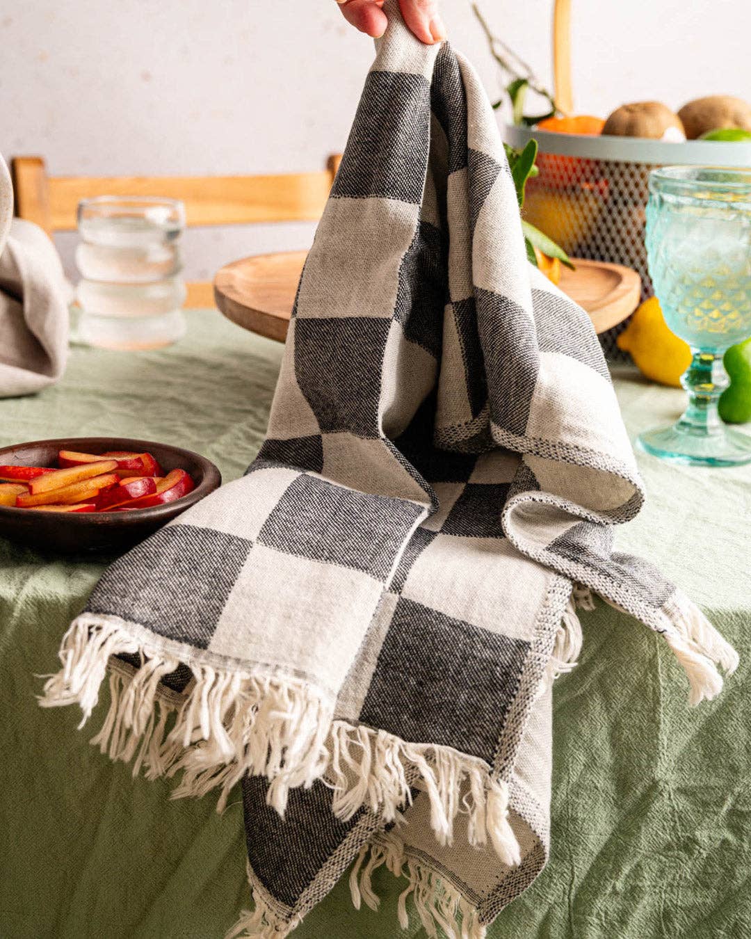Tomato - Hand Stitched Turkish Cotton Kitchen Towel