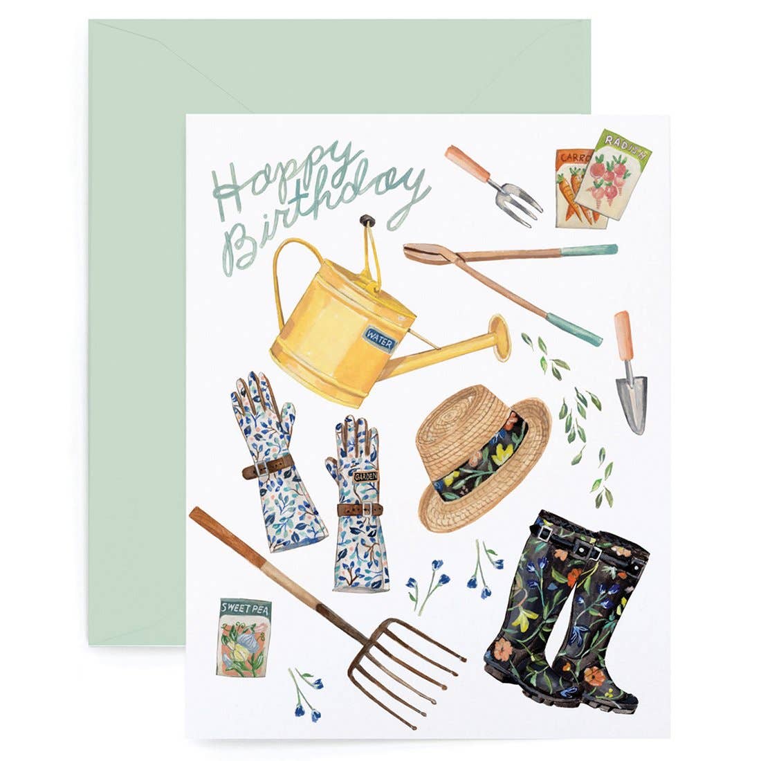 Birthday Gardener Greeting Card