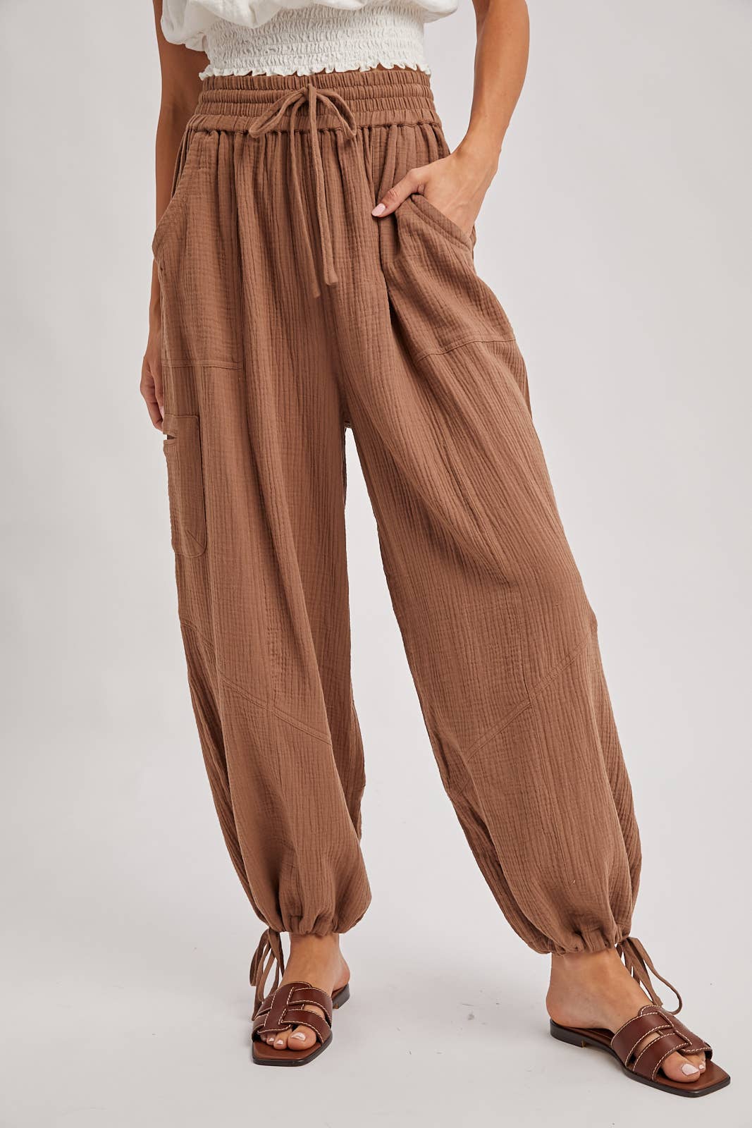 Harem Jogger Drawstring Pants