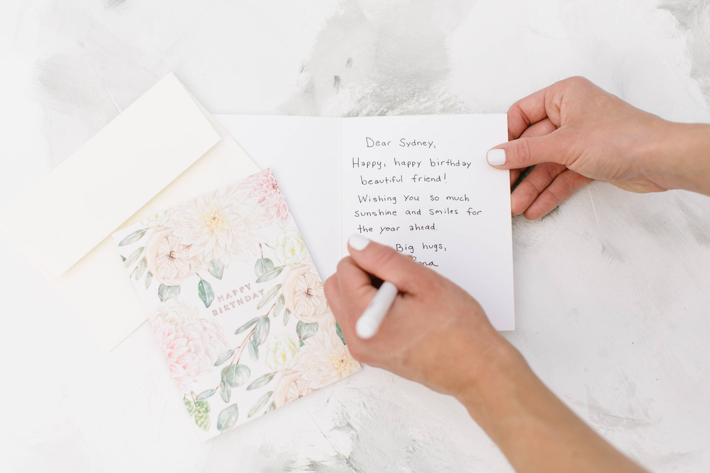 Garden Rose Birthday Greeting Card