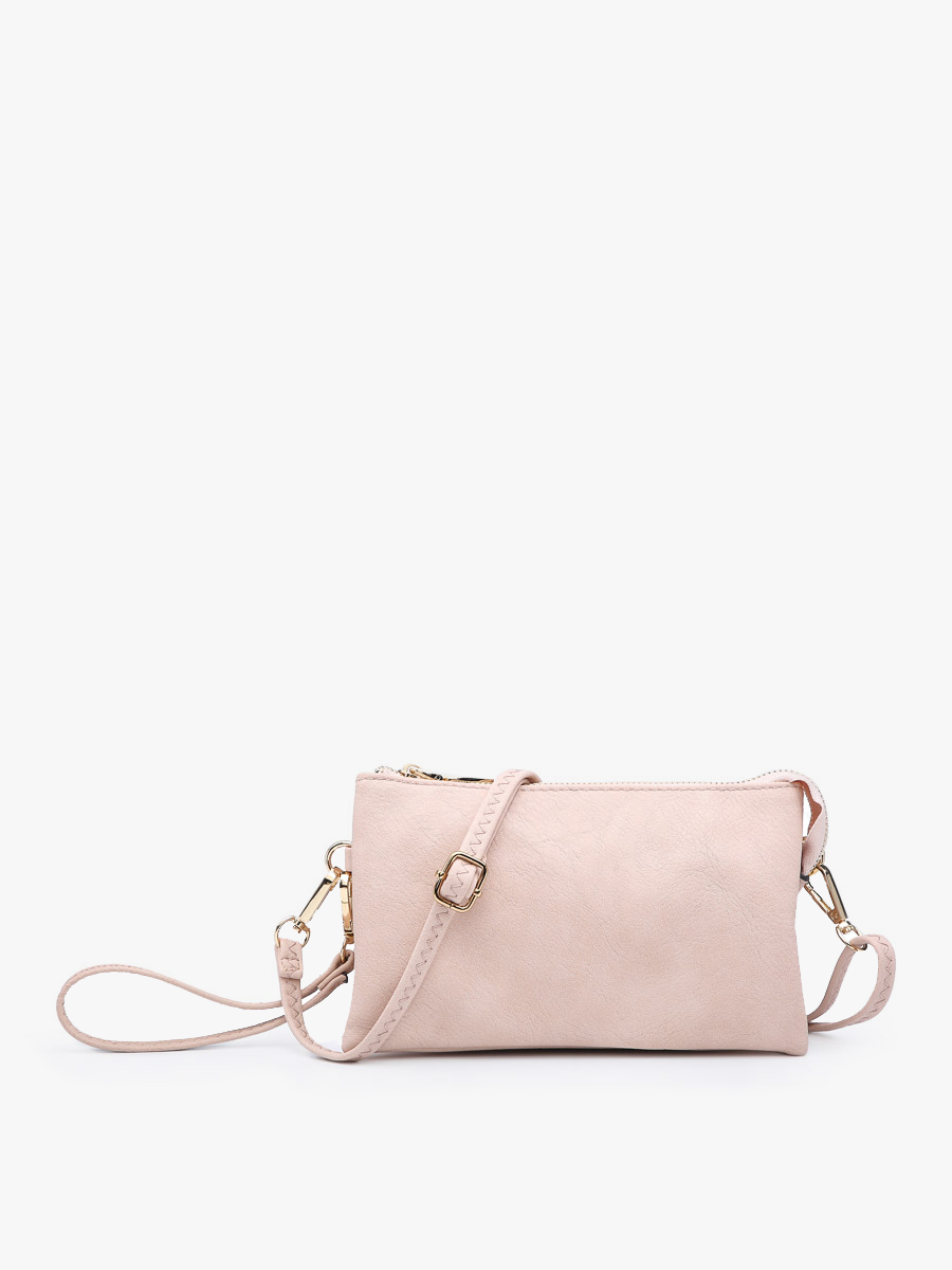 Riley Three-Compartment Crossbody Wristlet - Several Color Options