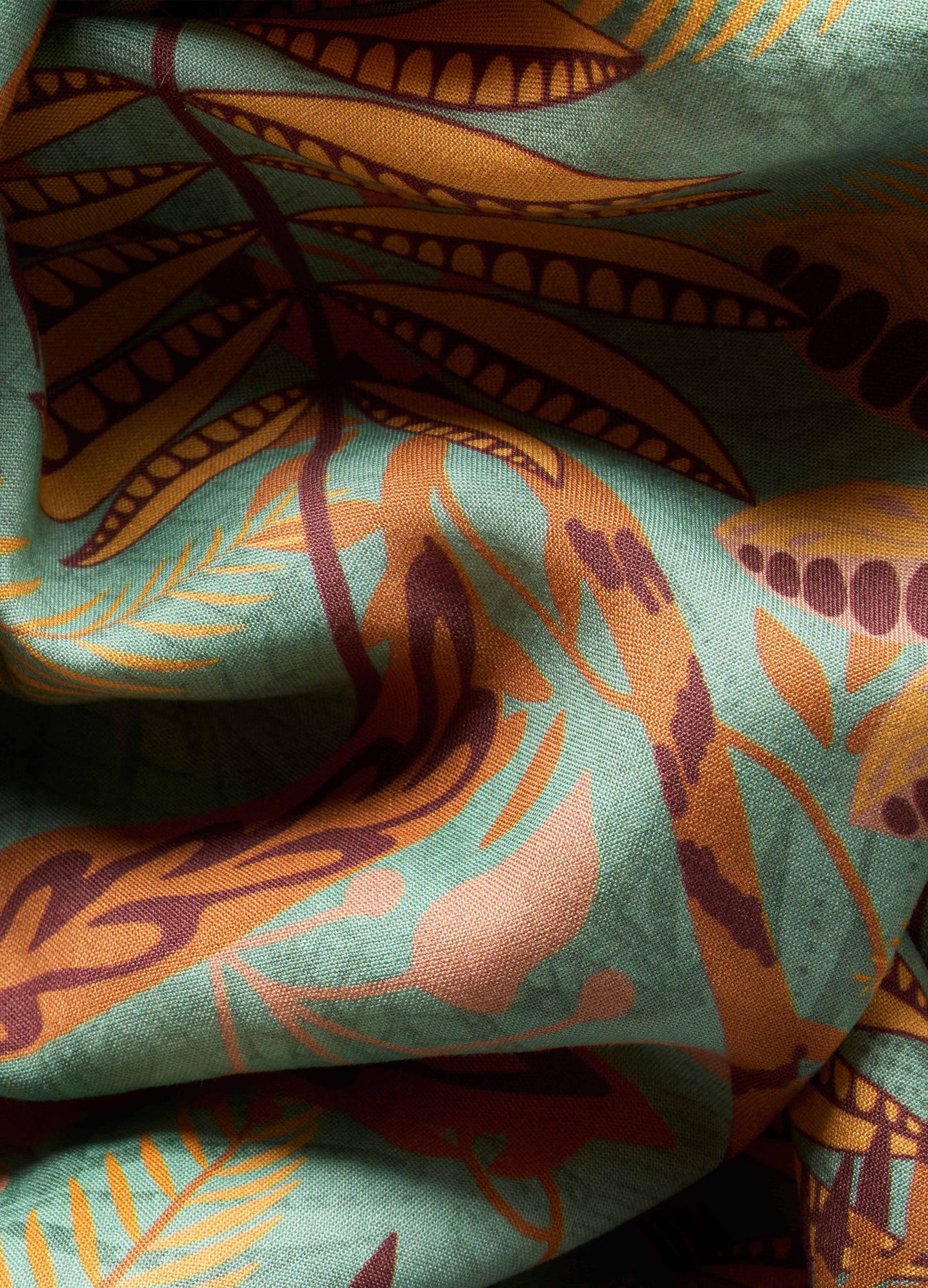 Beach Cover Up - Patterned Palms
