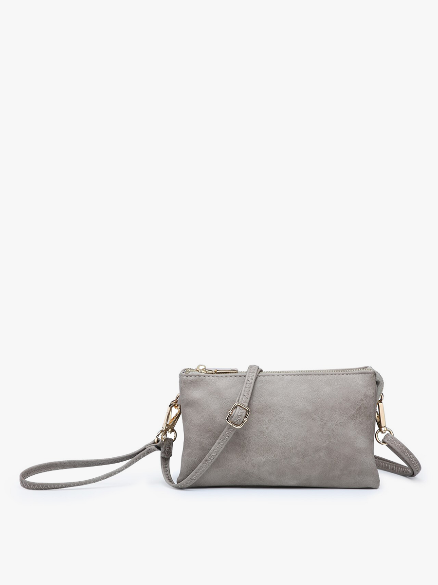 Riley Three-Compartment Crossbody Wristlet - Several Color Options