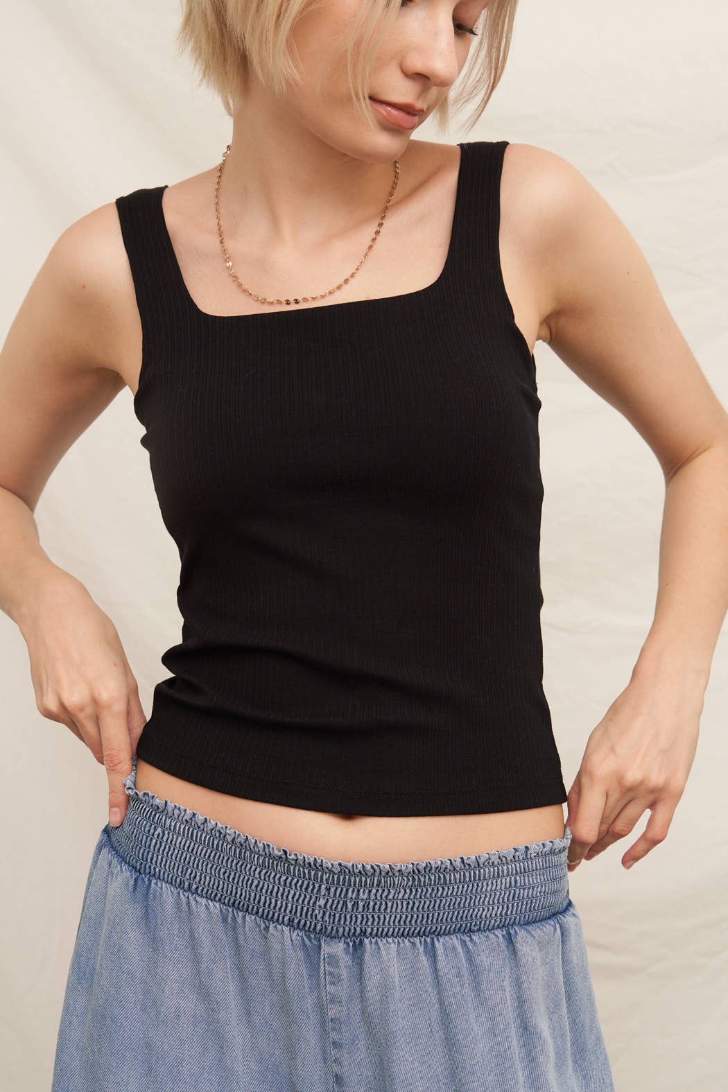 Square Neck Padded Top
