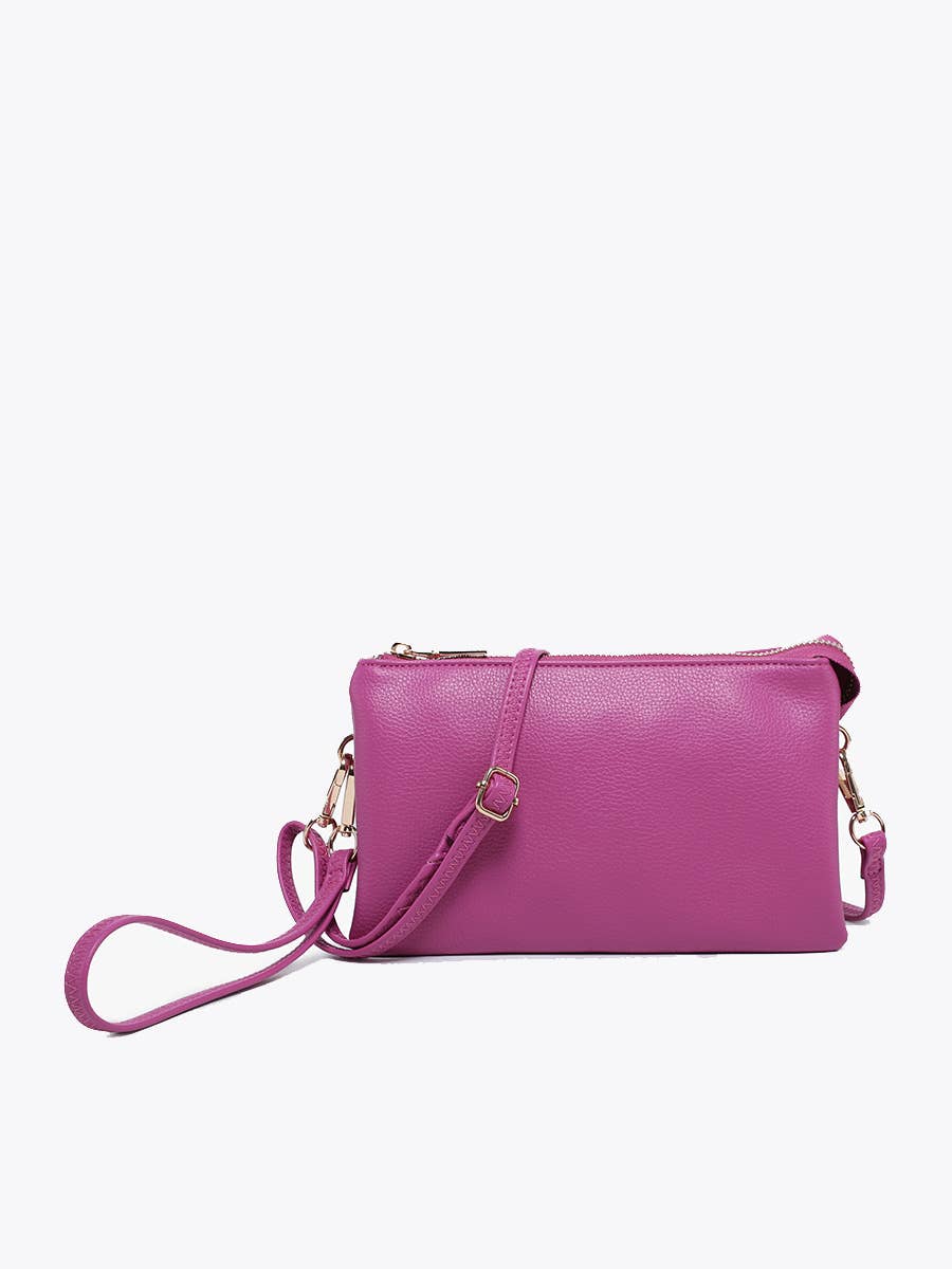 Riley Three-Compartment Crossbody Wristlet - Several Color Options