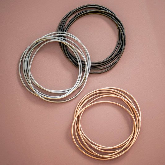 Stretchy Layered Guitar String Bracelet Set