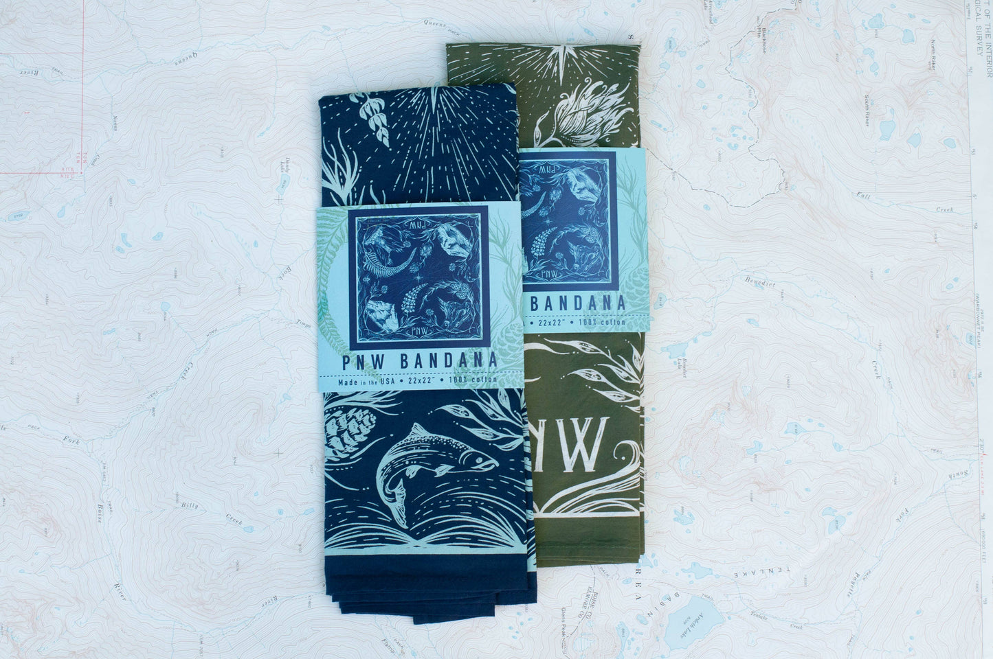 PNW Premium Discharge Cotton Bandana
