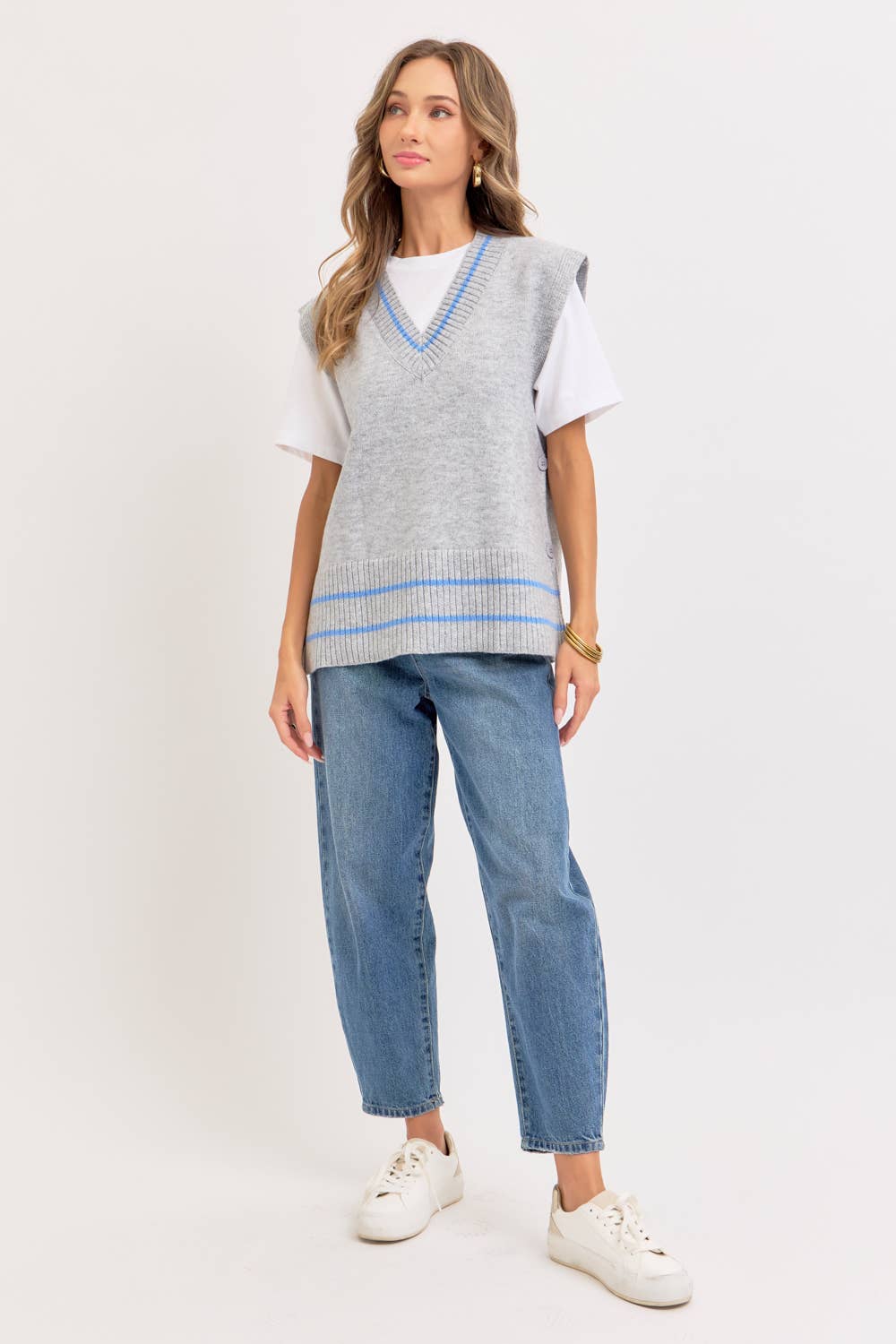 Super Soft Knit Poncho Sweater Vest