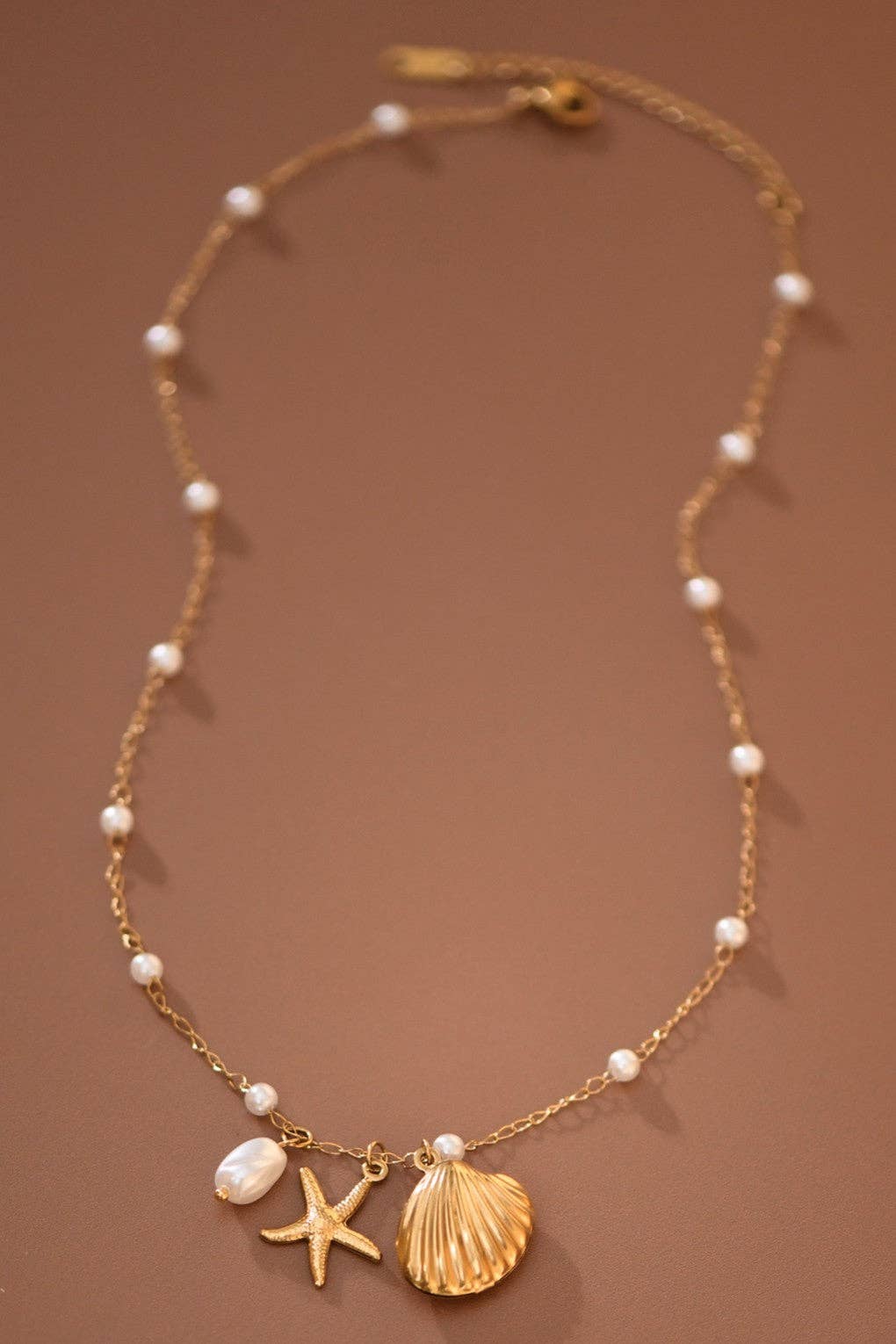 18K Gold Plated Waterproof Seaside Wishes Necklace