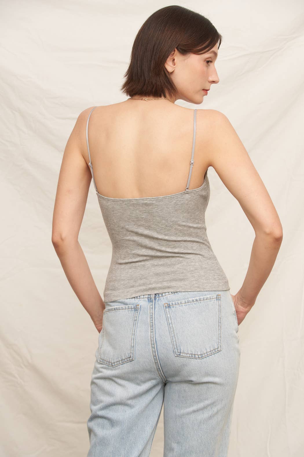 Lace Cami Top with Built-in Bra
