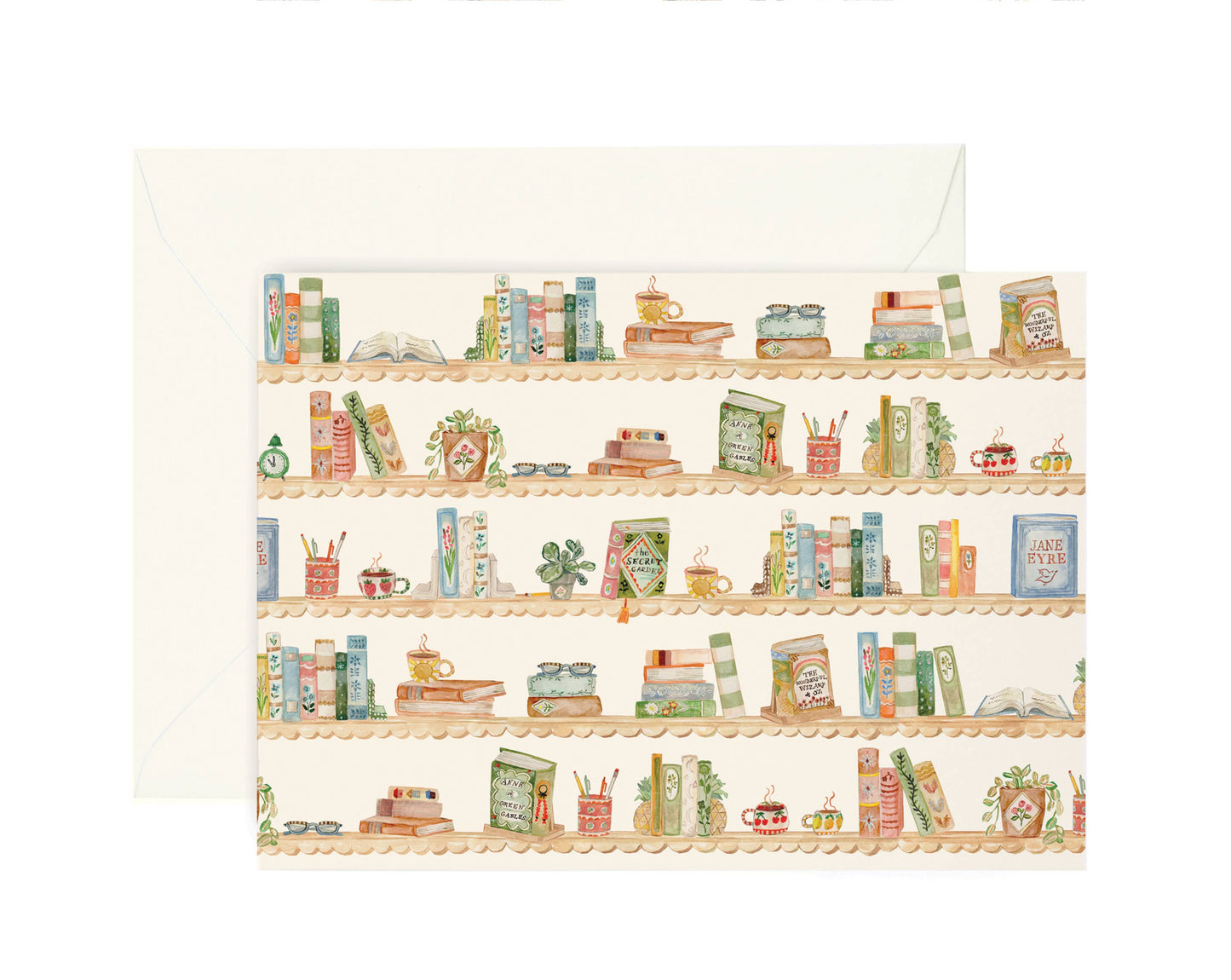 Bookshelf Greeting Card
