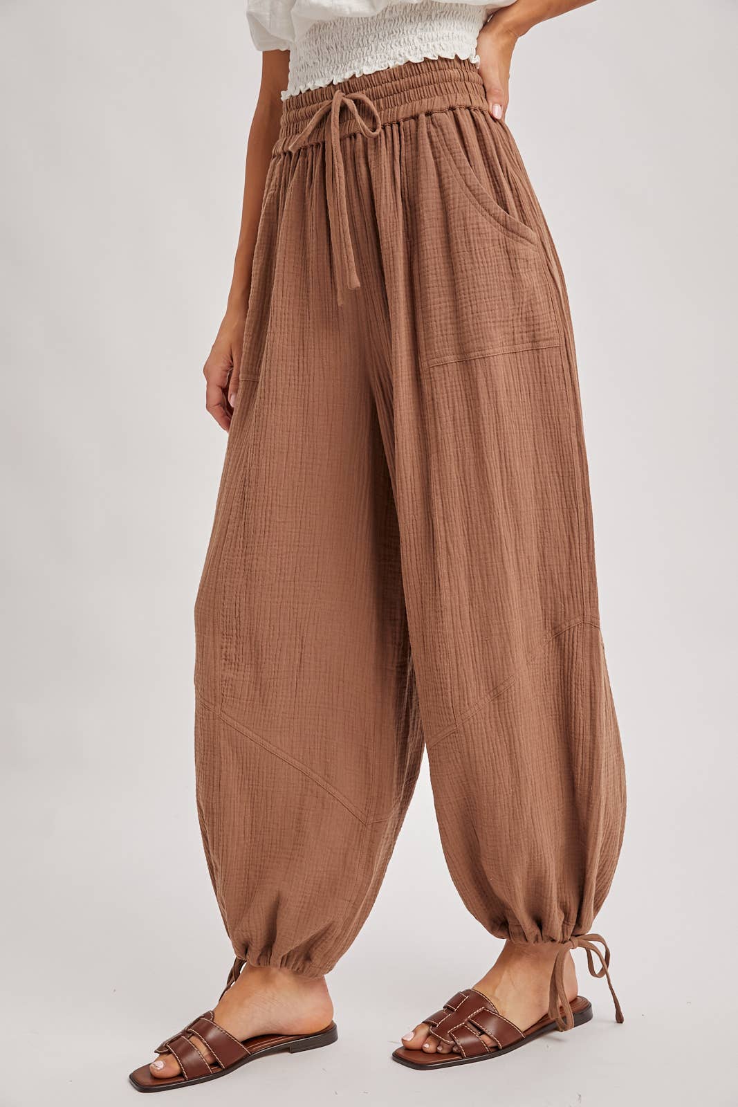 Harem Jogger Drawstring Pants