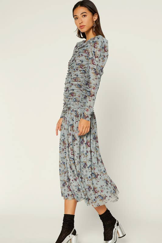 Vintage Romance Mesh Midi Dress