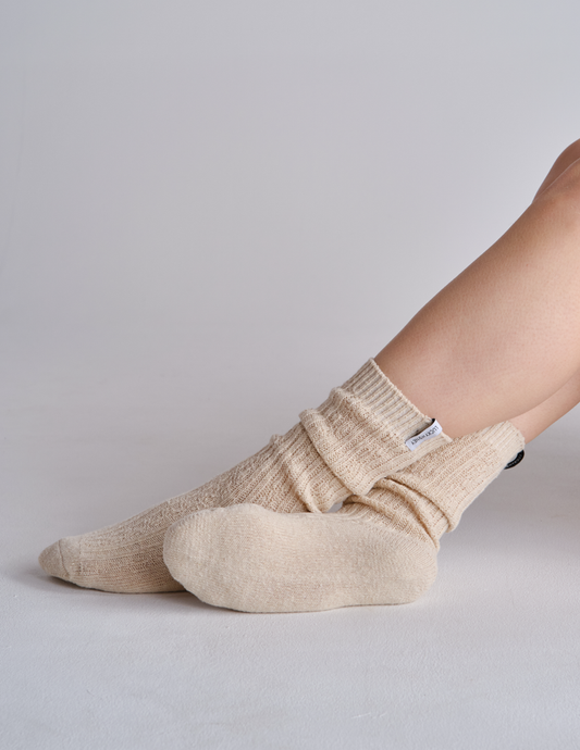 Everyday Cable Knit Scrunchie Sock