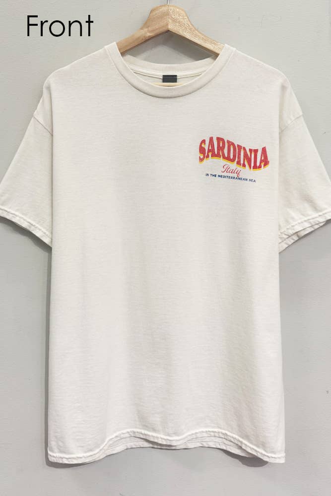Sardinia Italy Cream T-Shirt