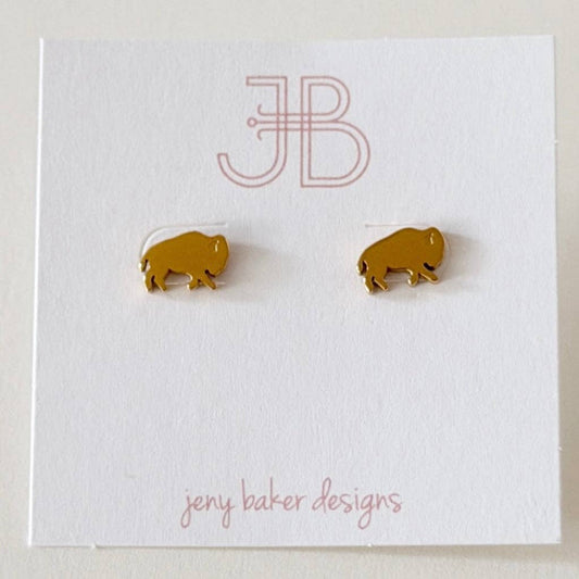Buffalo Bills Mini Mascot Stud Earrings