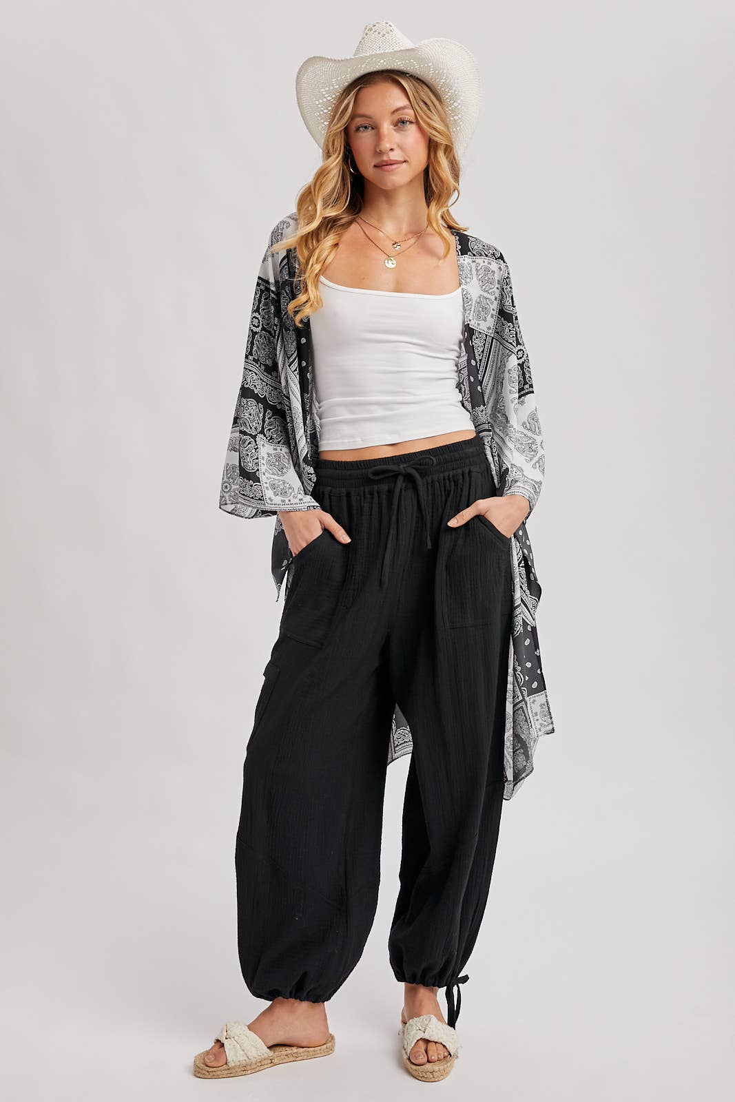 Harem Jogger Drawstring Pants