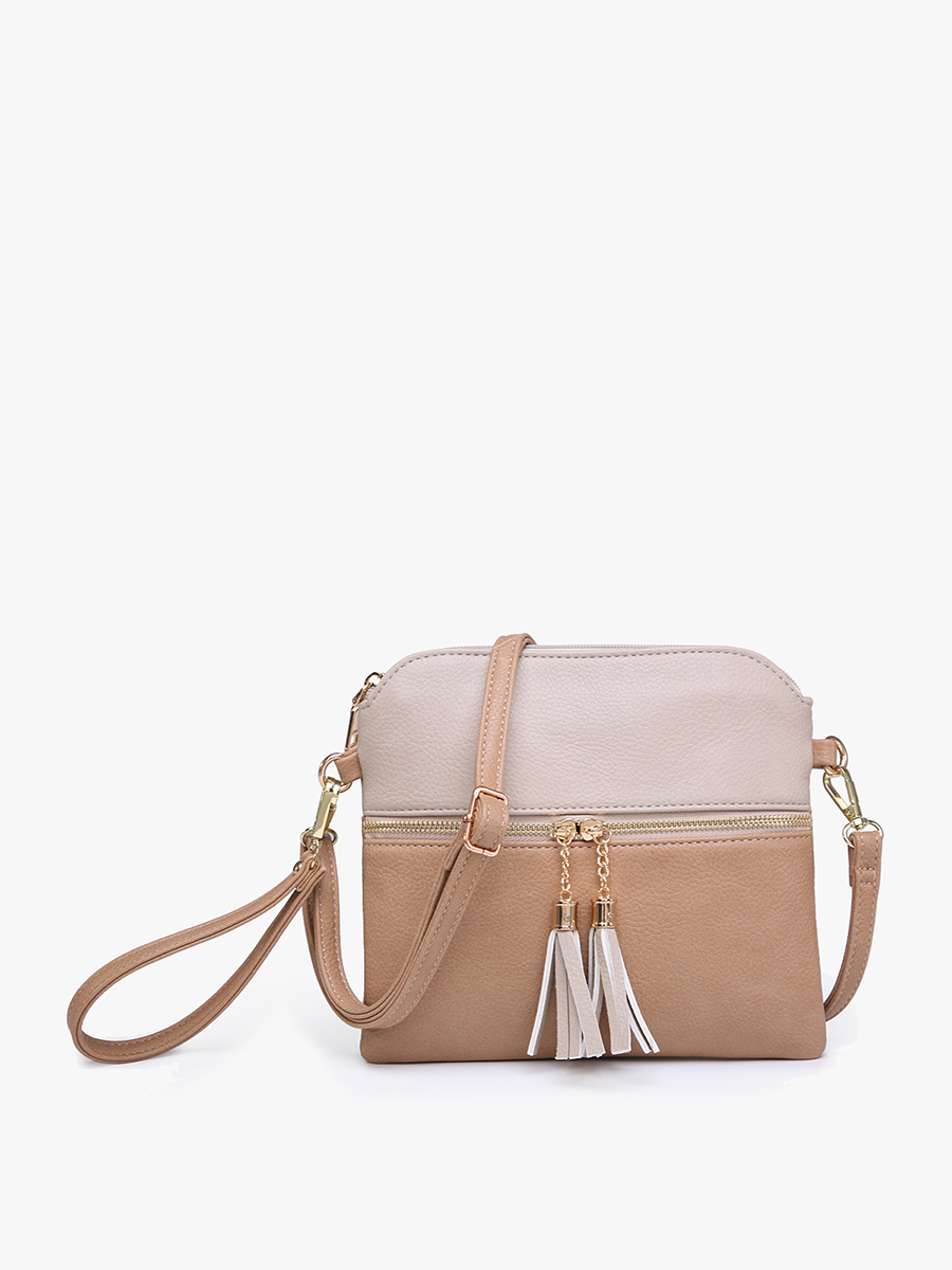 Tara Double Zip Crossbody/Wristlet - 2 color options