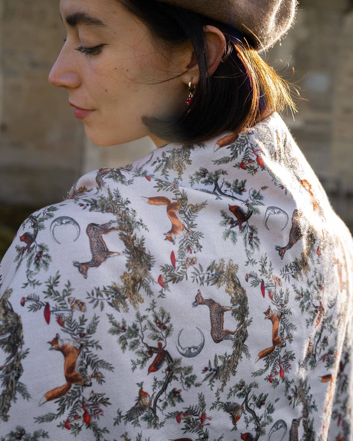 FABLE A Night's Tale Woodland Heavyweight Scarf Crystal