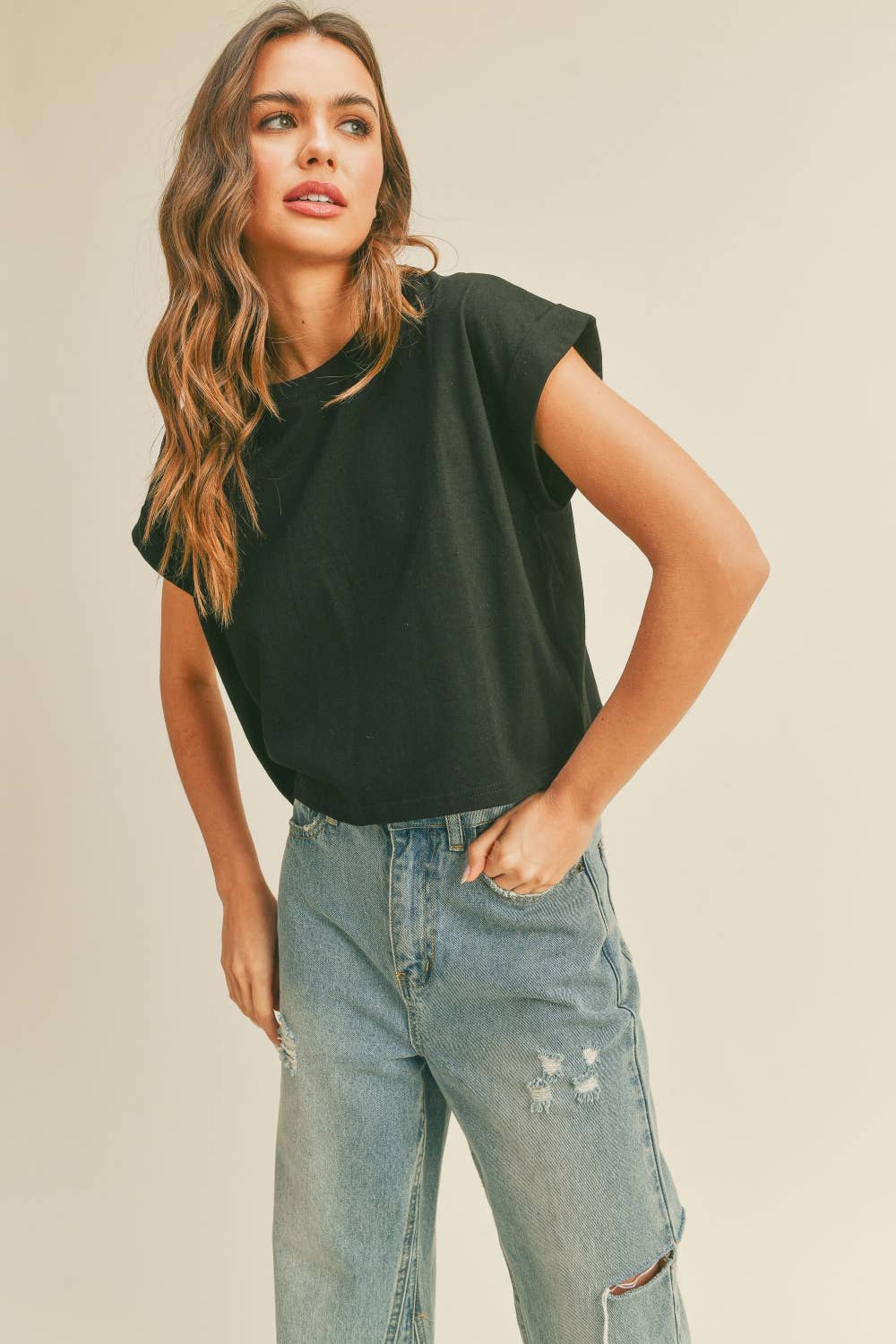 Boxy Cropped T-shirt