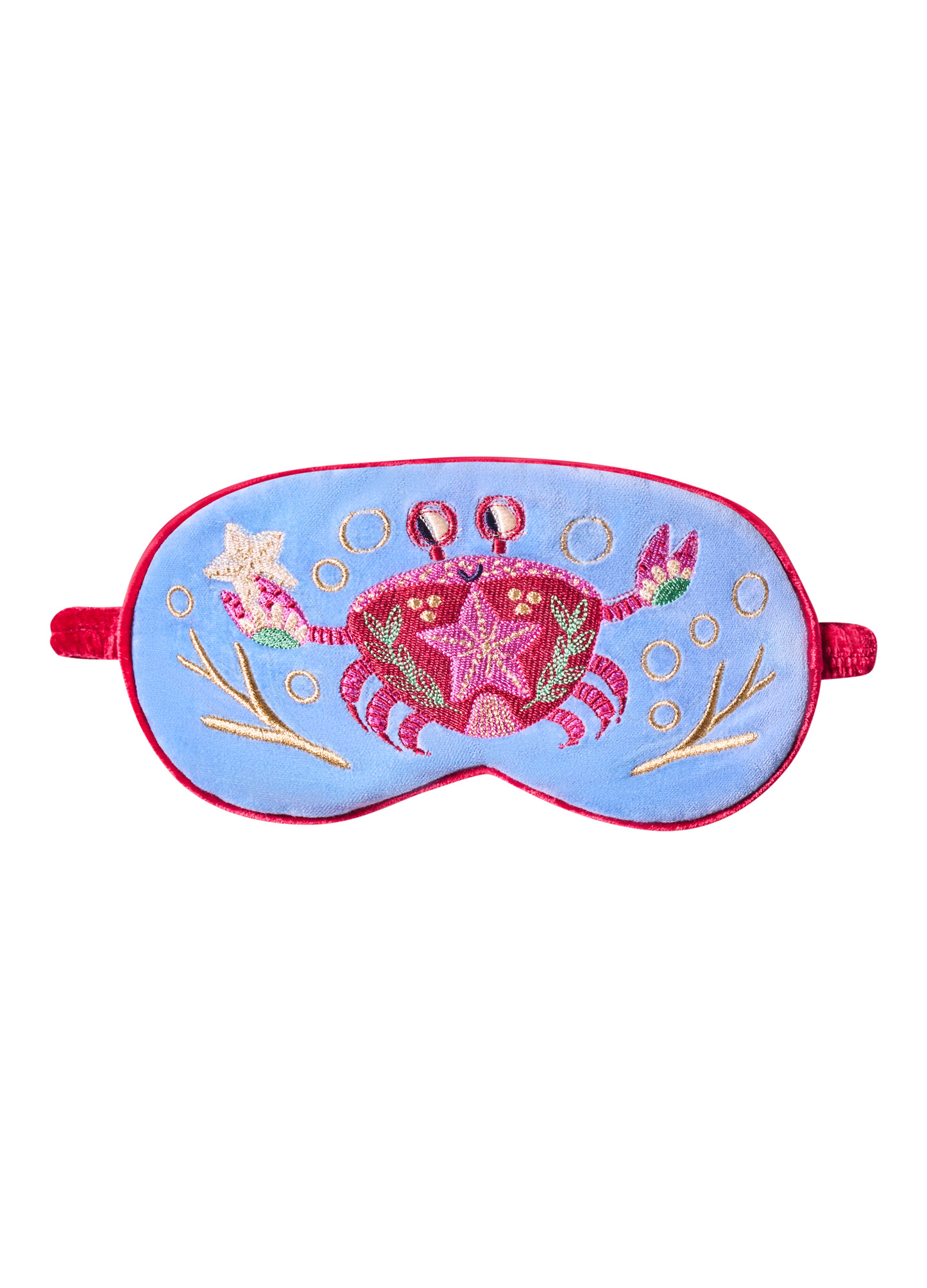 Lavender Eye Mask - Seafaring Crab - Cornflower