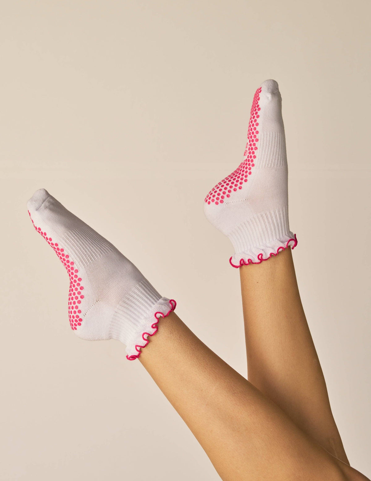 The Tipped Ruffle Grip Sock