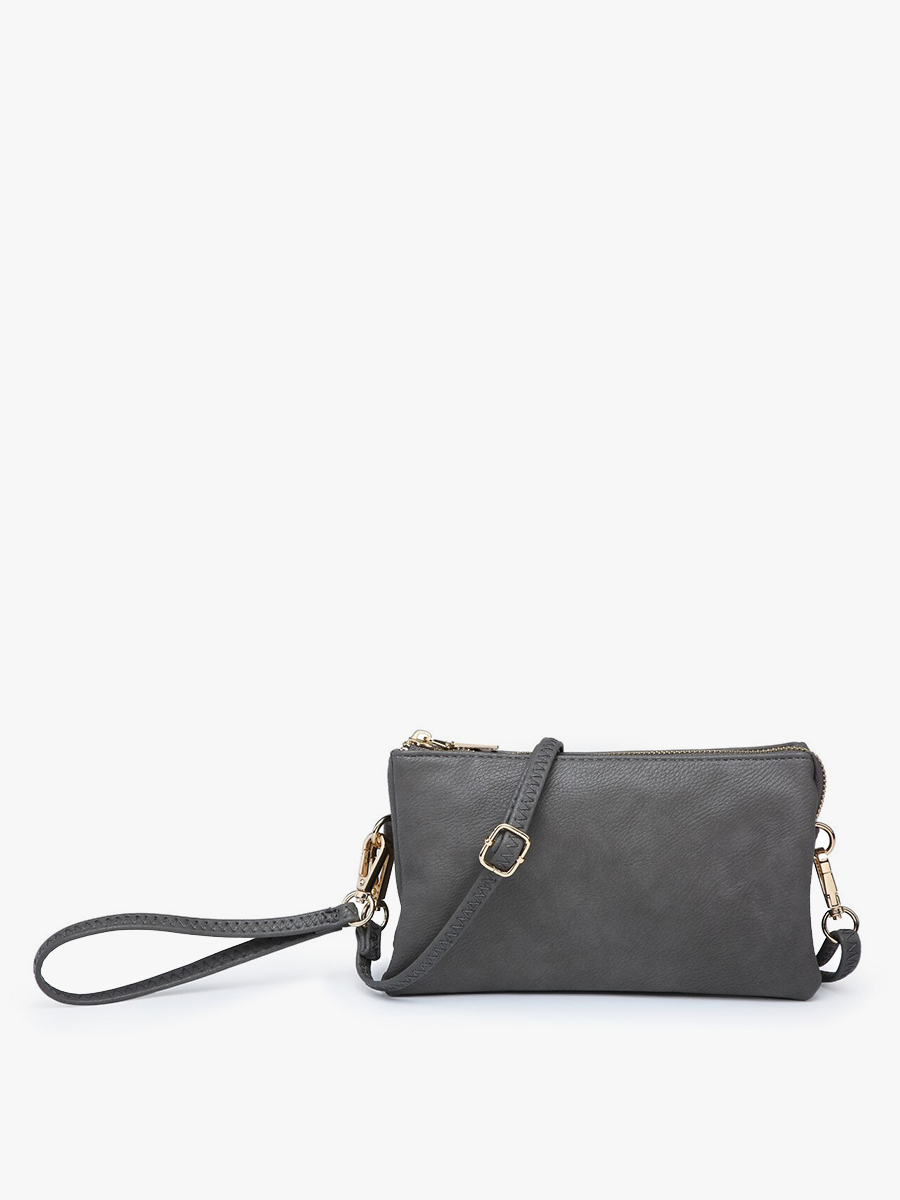 Riley Three-Compartment Crossbody Wristlet - Several Color Options