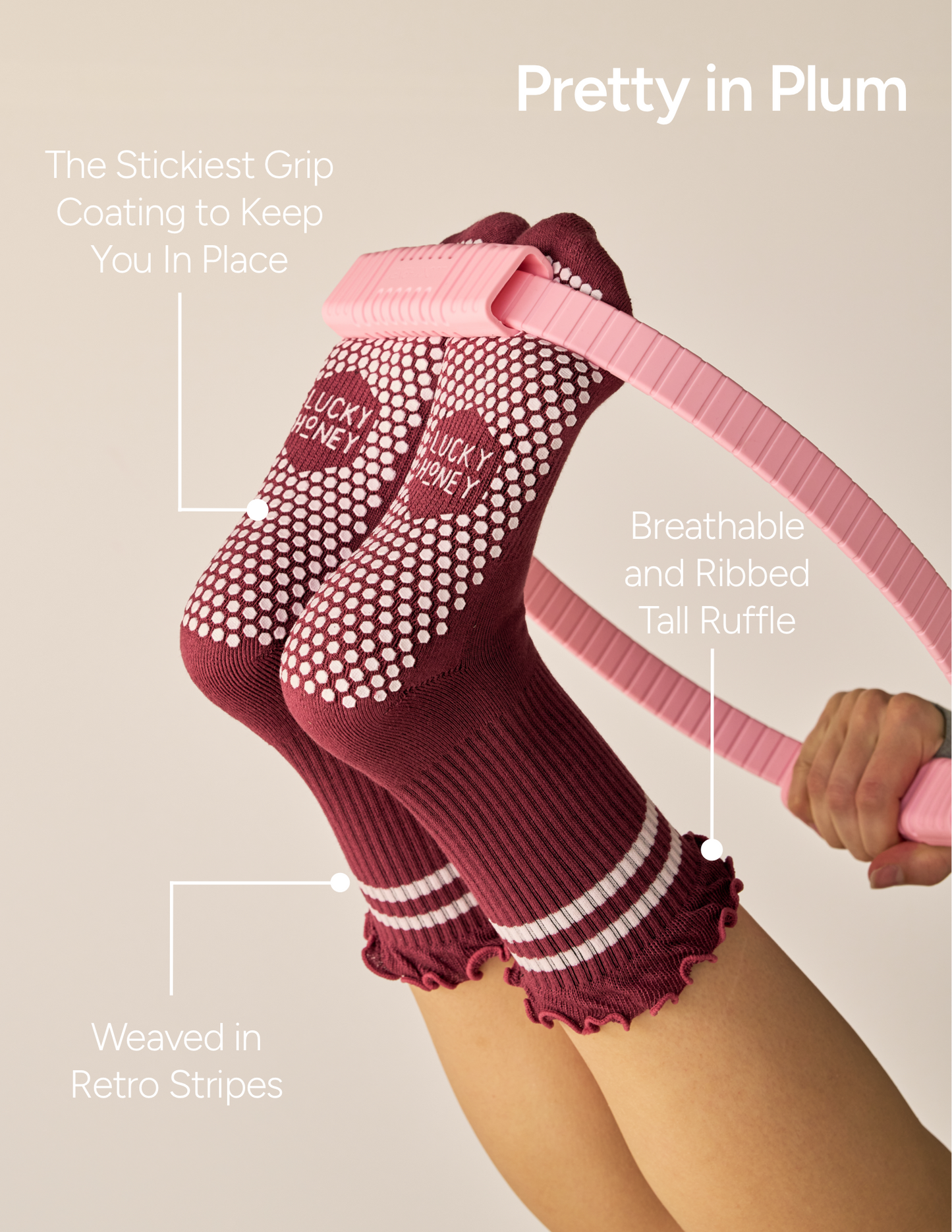 The Tall Ruffle Grip Sock