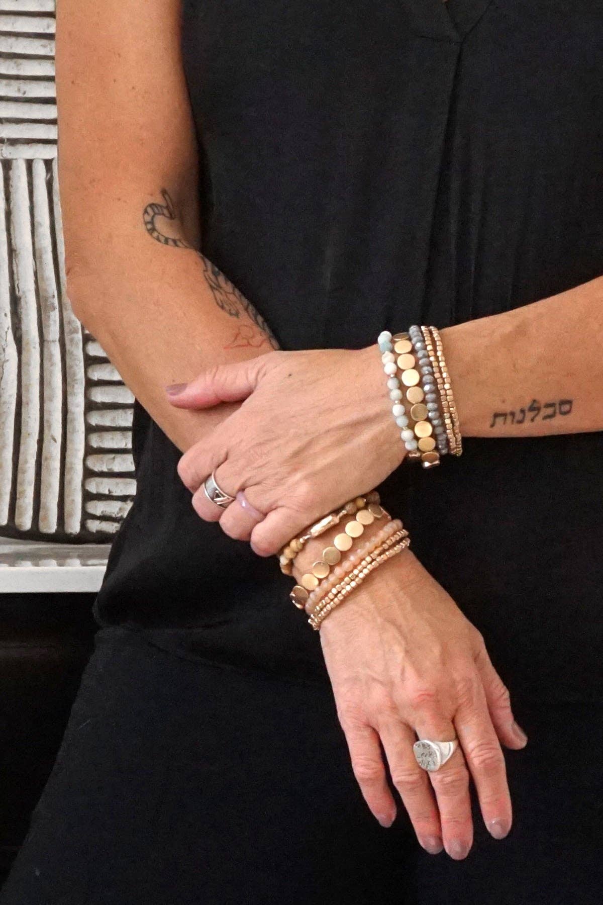 Boho Semi Precious Bracelet Stack