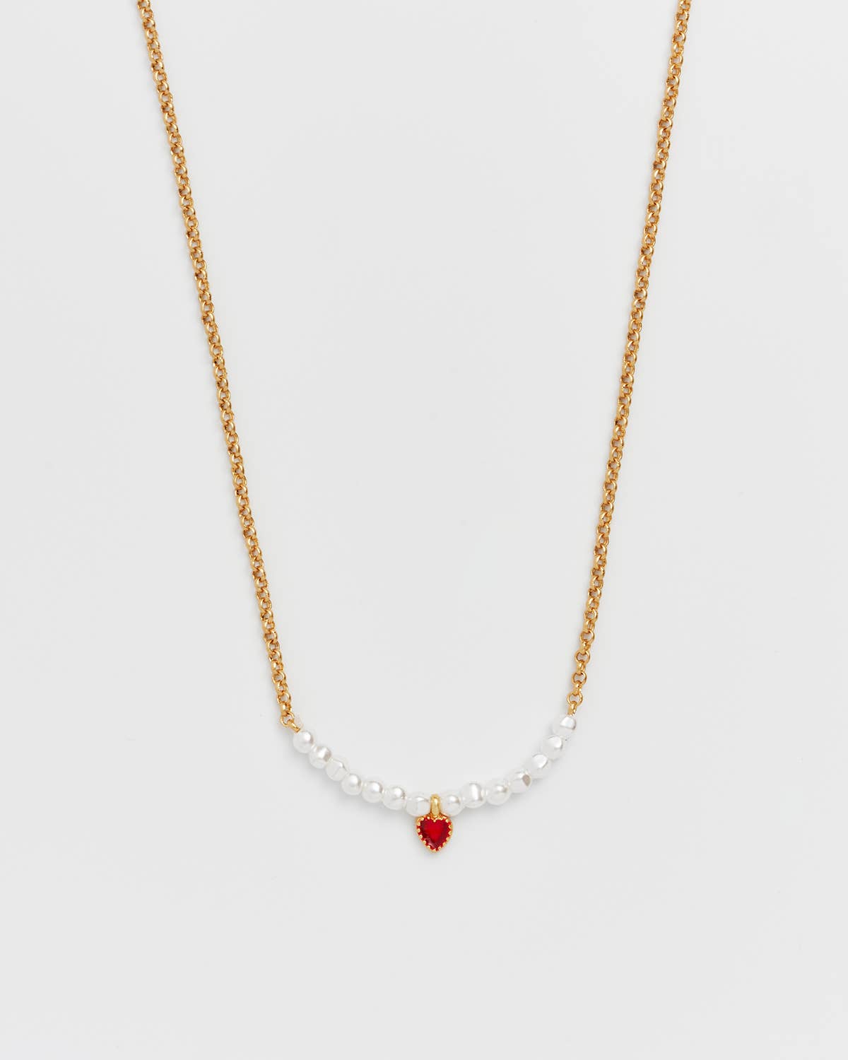 Heart Pearl Necklace