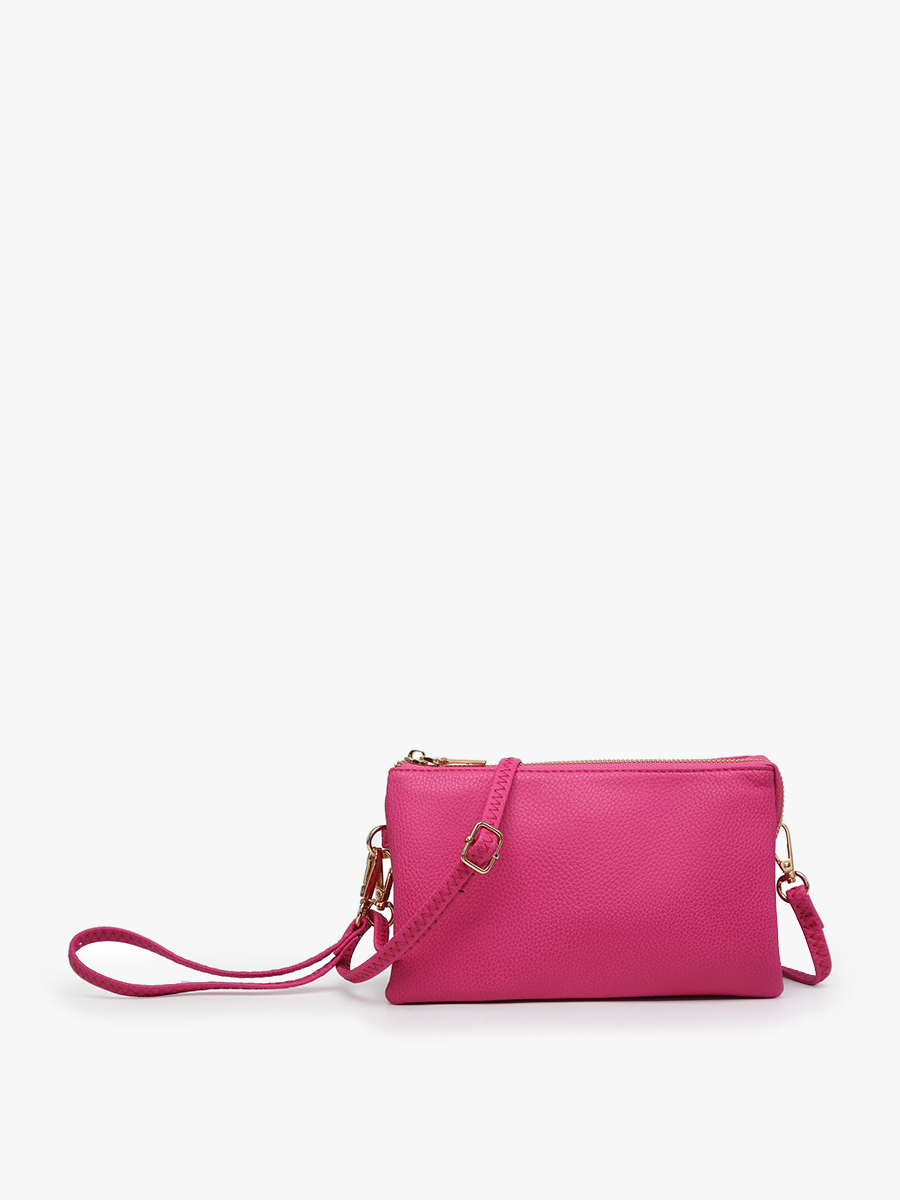 Riley Three-Compartment Crossbody Wristlet - Several Color Options
