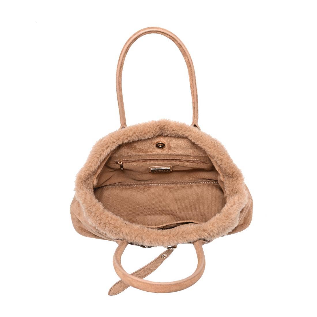 Tommy Fur Trimmed Satchel