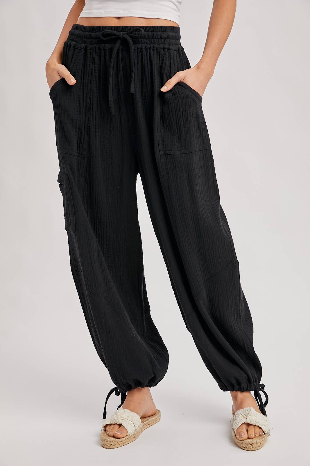 Harem Jogger Drawstring Pants