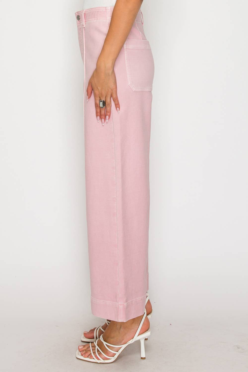 TUMMY CONTROL ULTRA HIGH RISE CROP WIDE JEANS