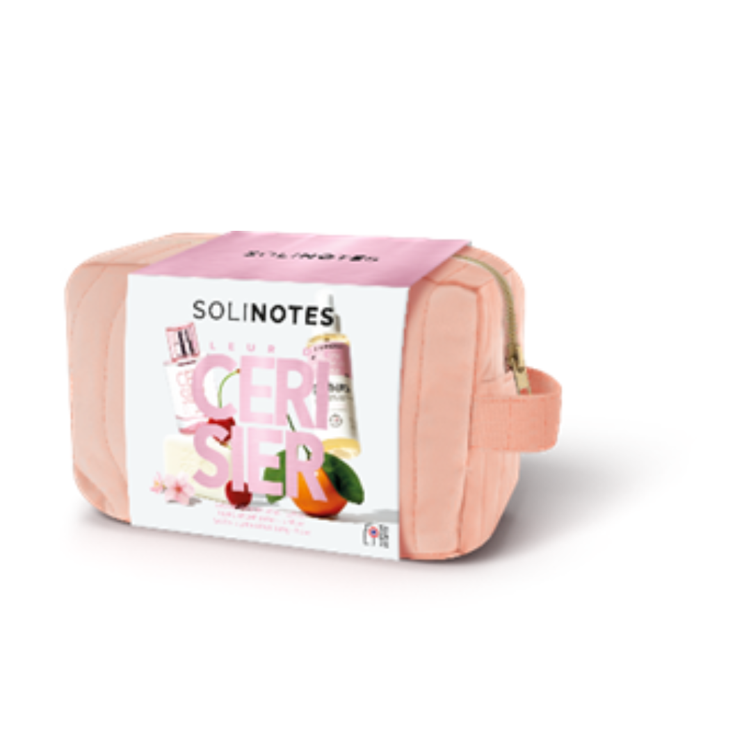 Cherry Blossom 3-Piece Beauty Gift Pouch