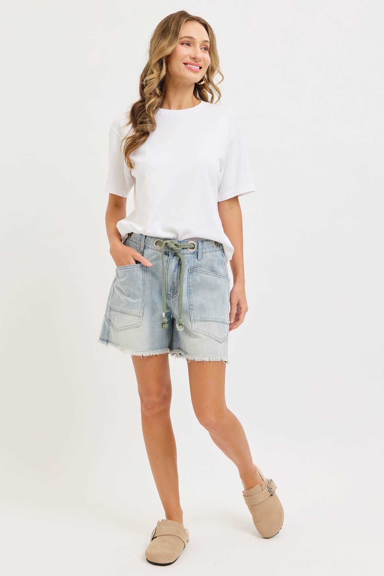 BARREL JEAN SHORTS