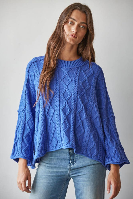 100% Cotton Cable Knit Sweater