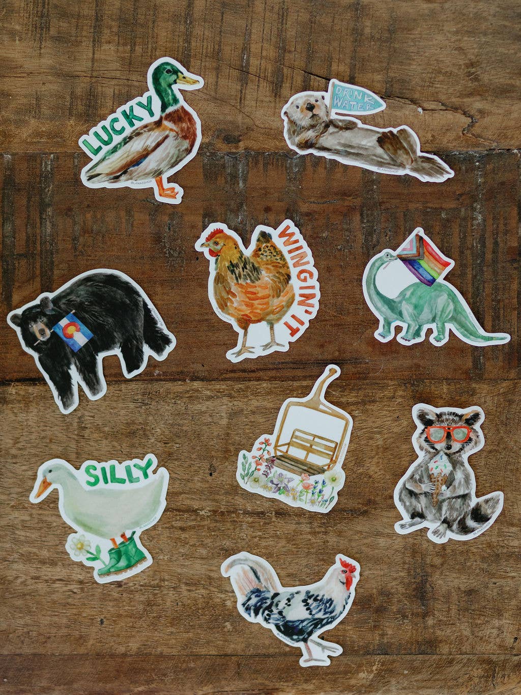Wingin' It Chicken Sticker