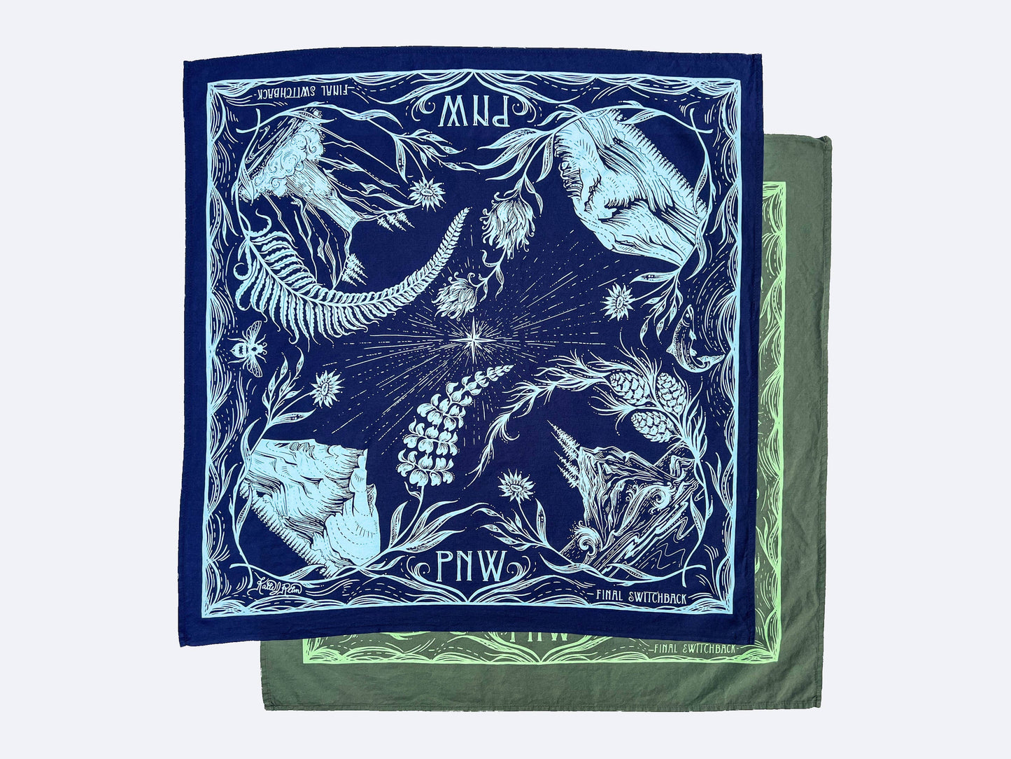 PNW Premium Discharge Cotton Bandana