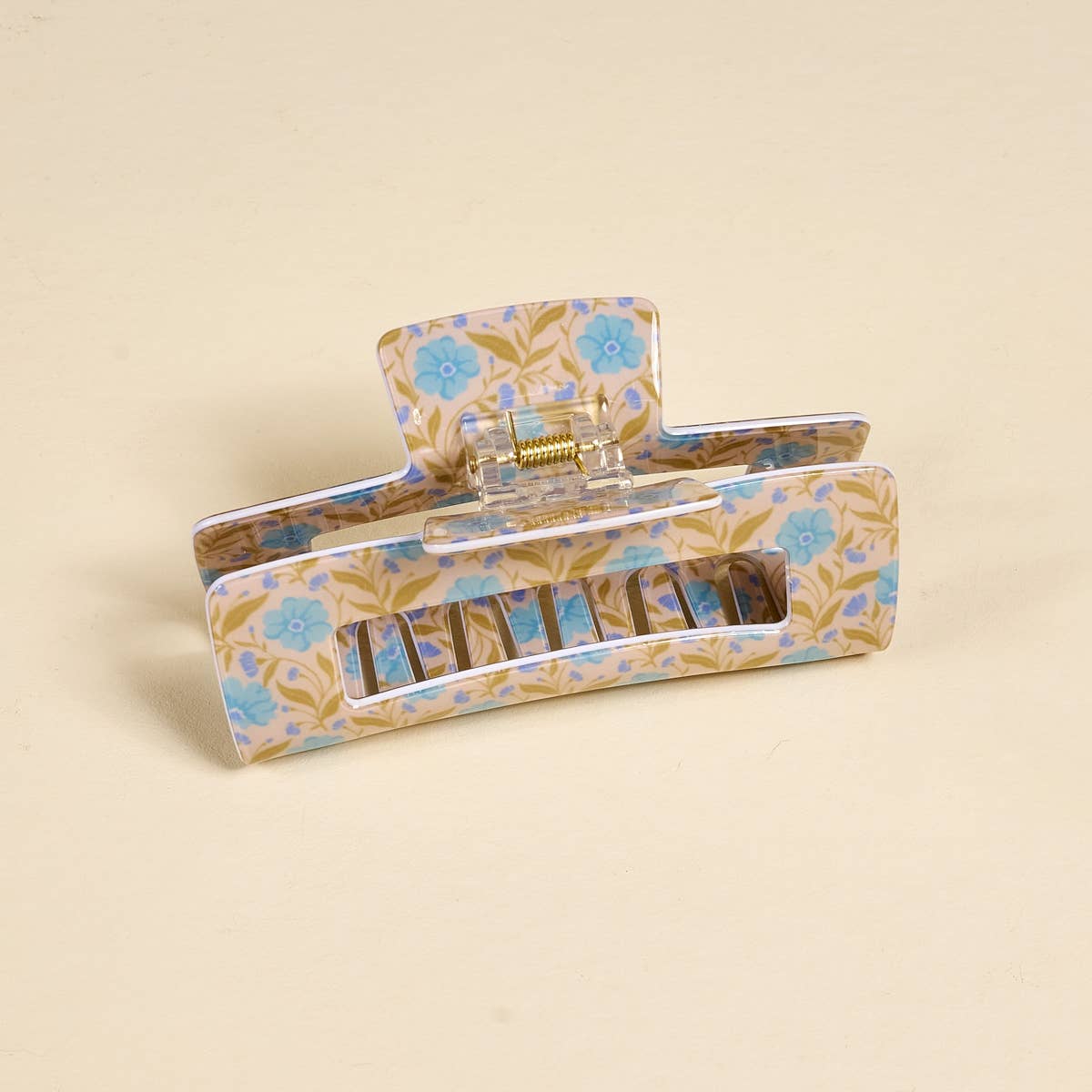Claw Clip–Poppin' Petals Aqua
