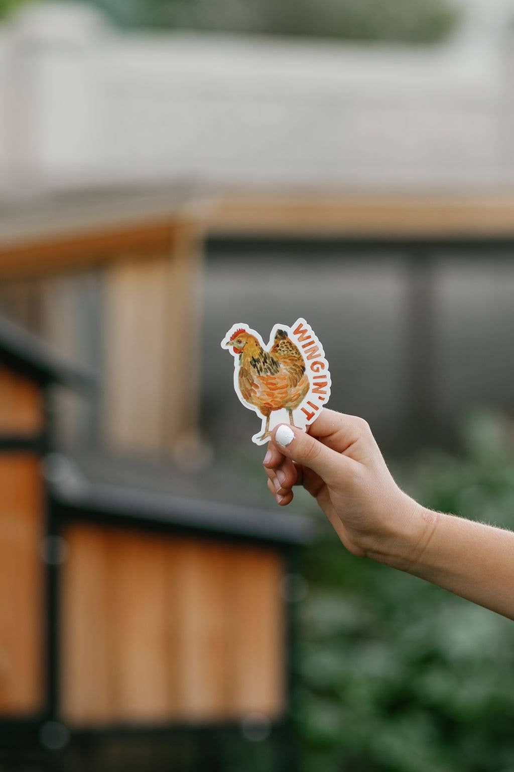 Wingin' It Chicken Sticker