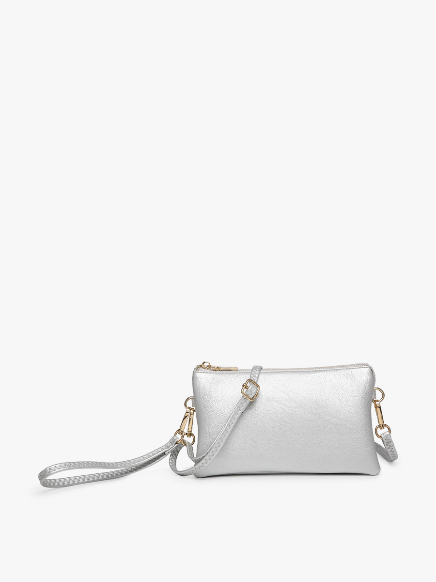 Riley Three-Compartment Crossbody Wristlet - Several Color Options