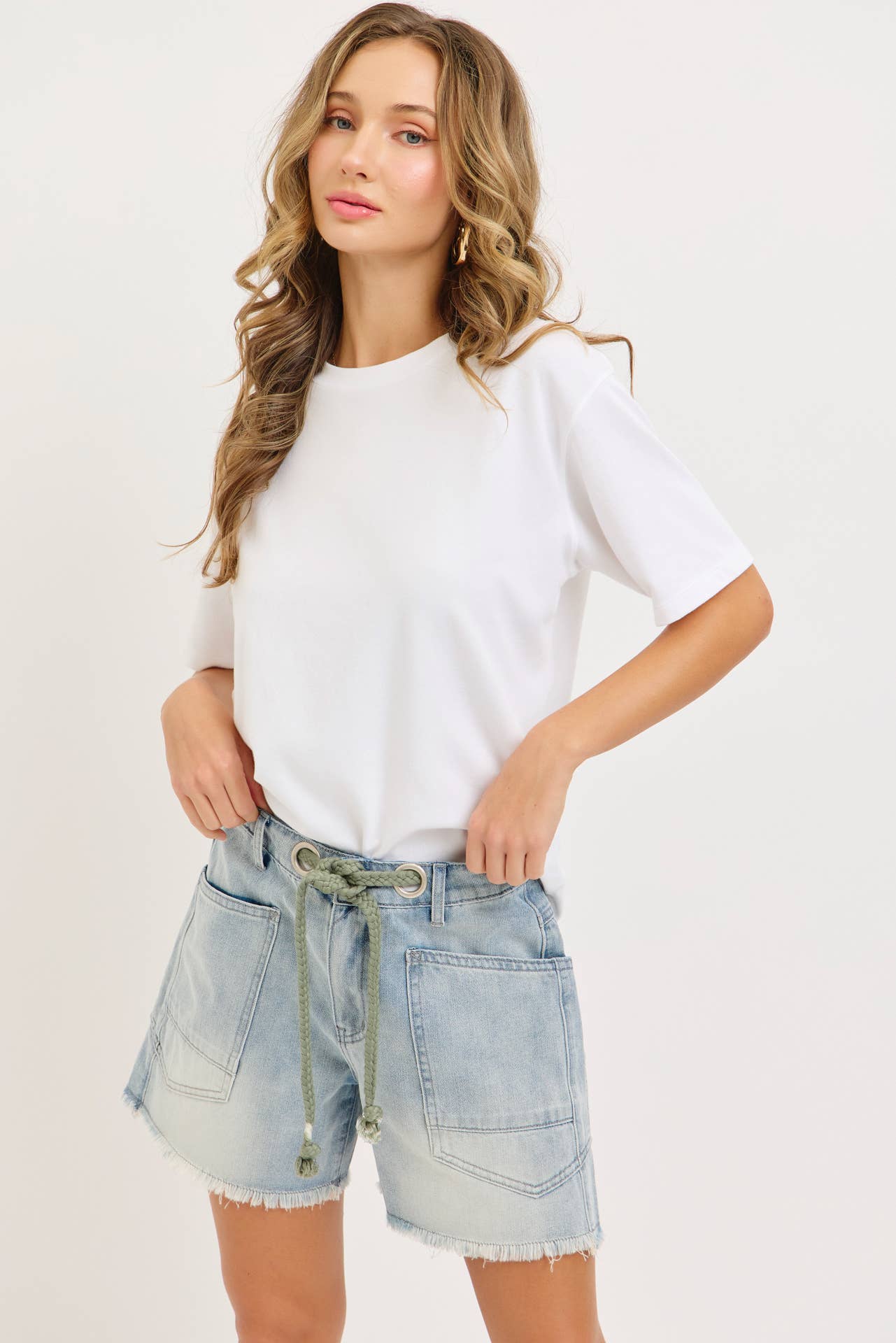 BARREL JEAN SHORTS