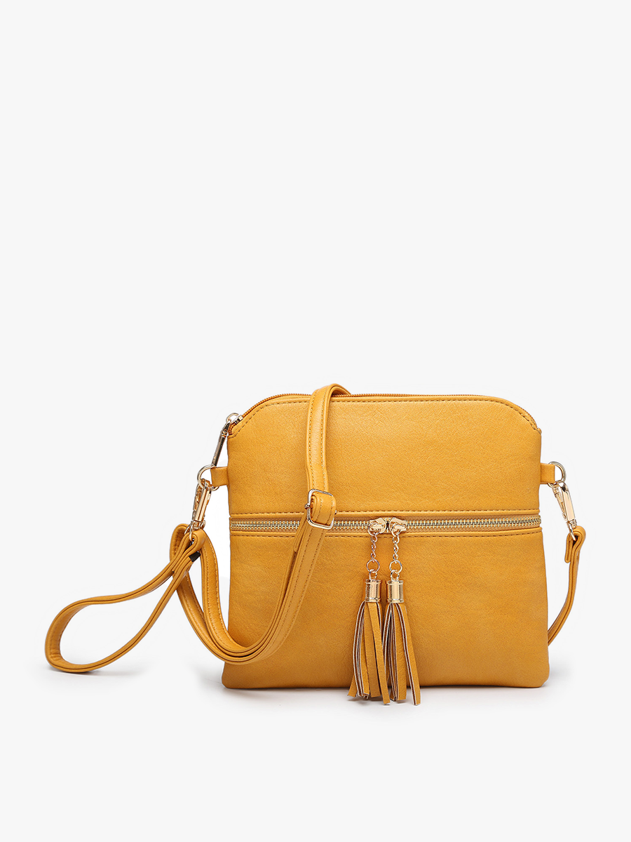 Tara Double Zip Crossbody/Wristlet - 2 color options