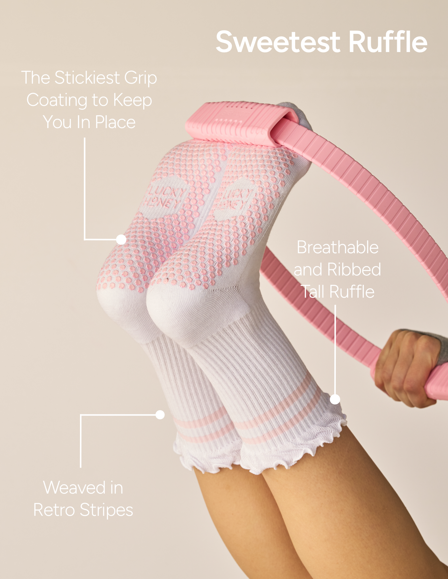 The Tall Ruffle Grip Sock