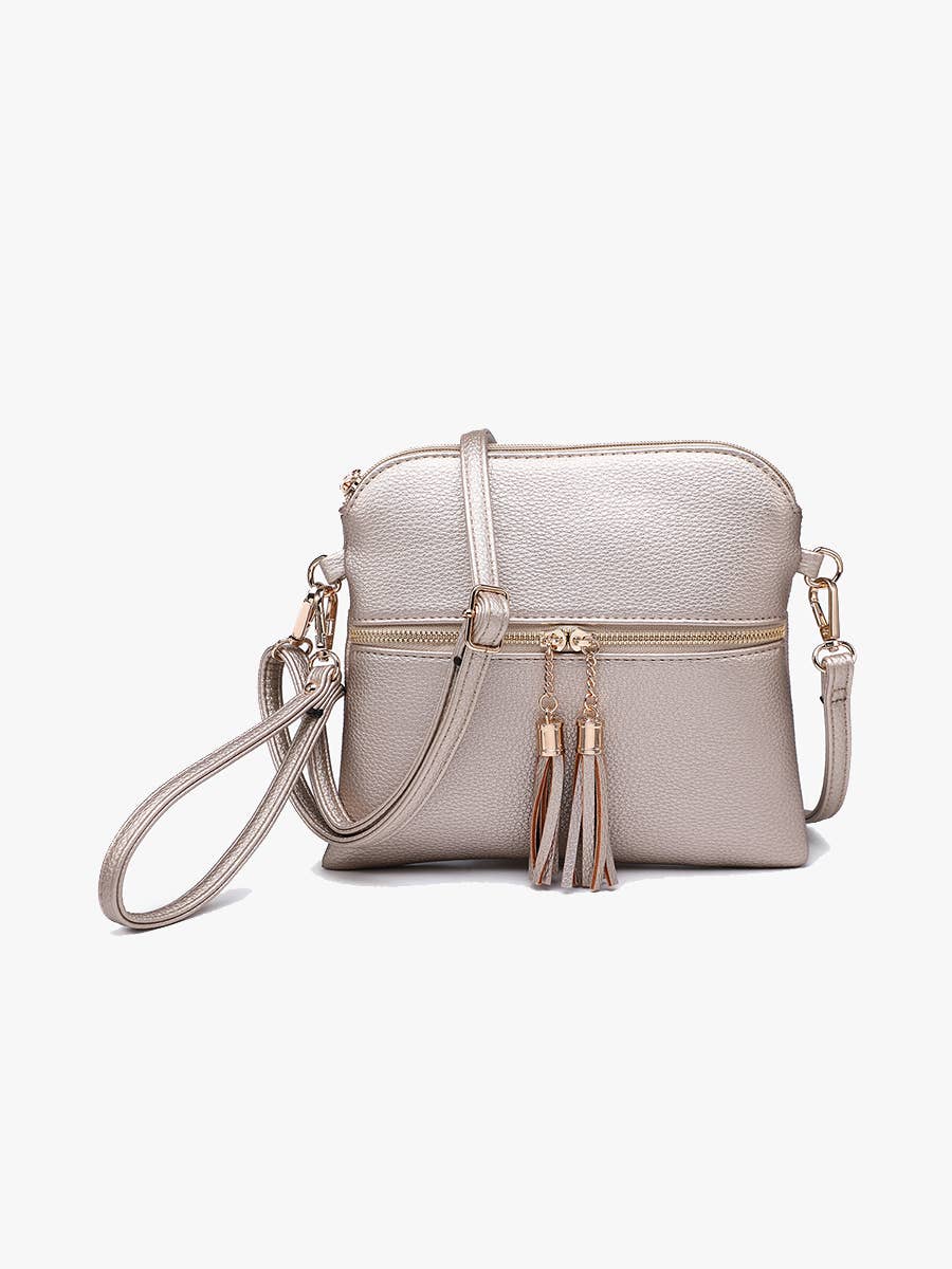 Tara Double Zip Crossbody/Wristlet - 2 color options